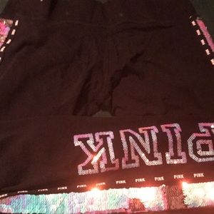 pink (vs) yoga leggings